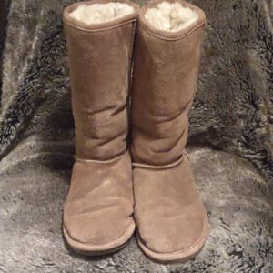 BEARPAW® Elle Suede Sheepskin Boot with NeverWet